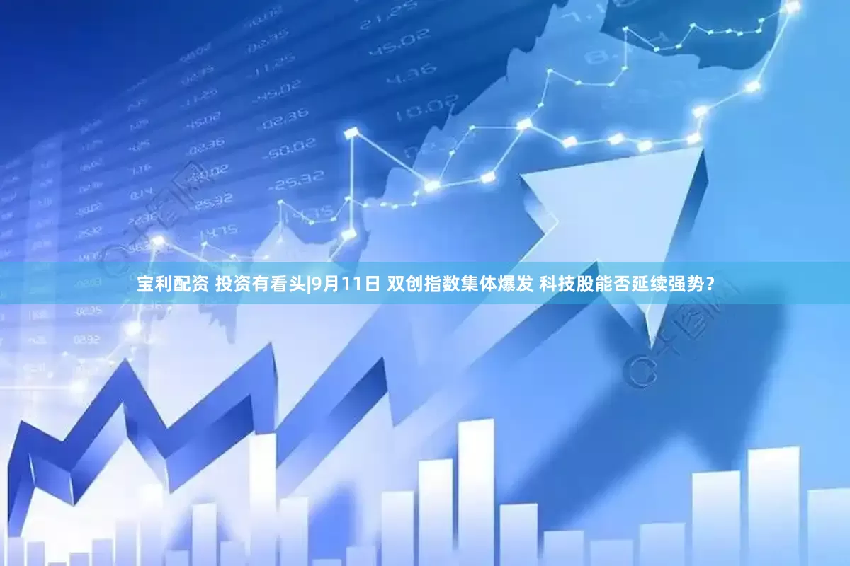 宝利配资 投资有看头|9月11日 双创指数集体爆发 科技股能否延续强势？